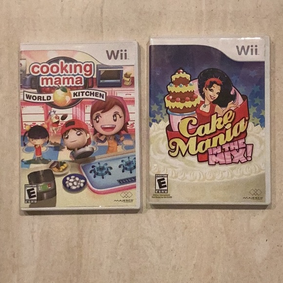 Cooking Mama World Kitchen & Cake Mania Mix Nintendo Wii Game Lot Of 2 Games - Picture 8 of 8